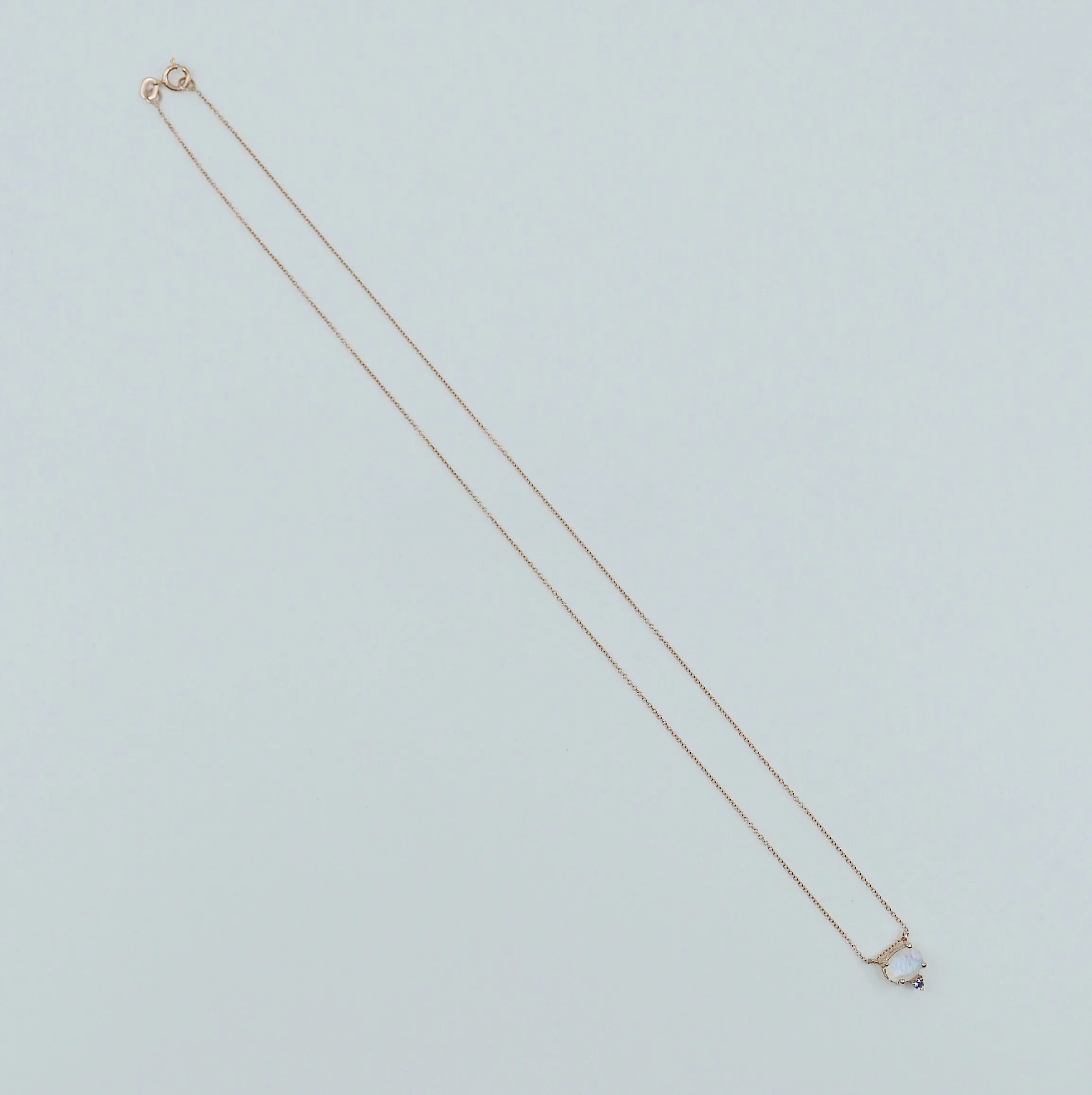 Nyla Moonstone Tanzanite Necklace