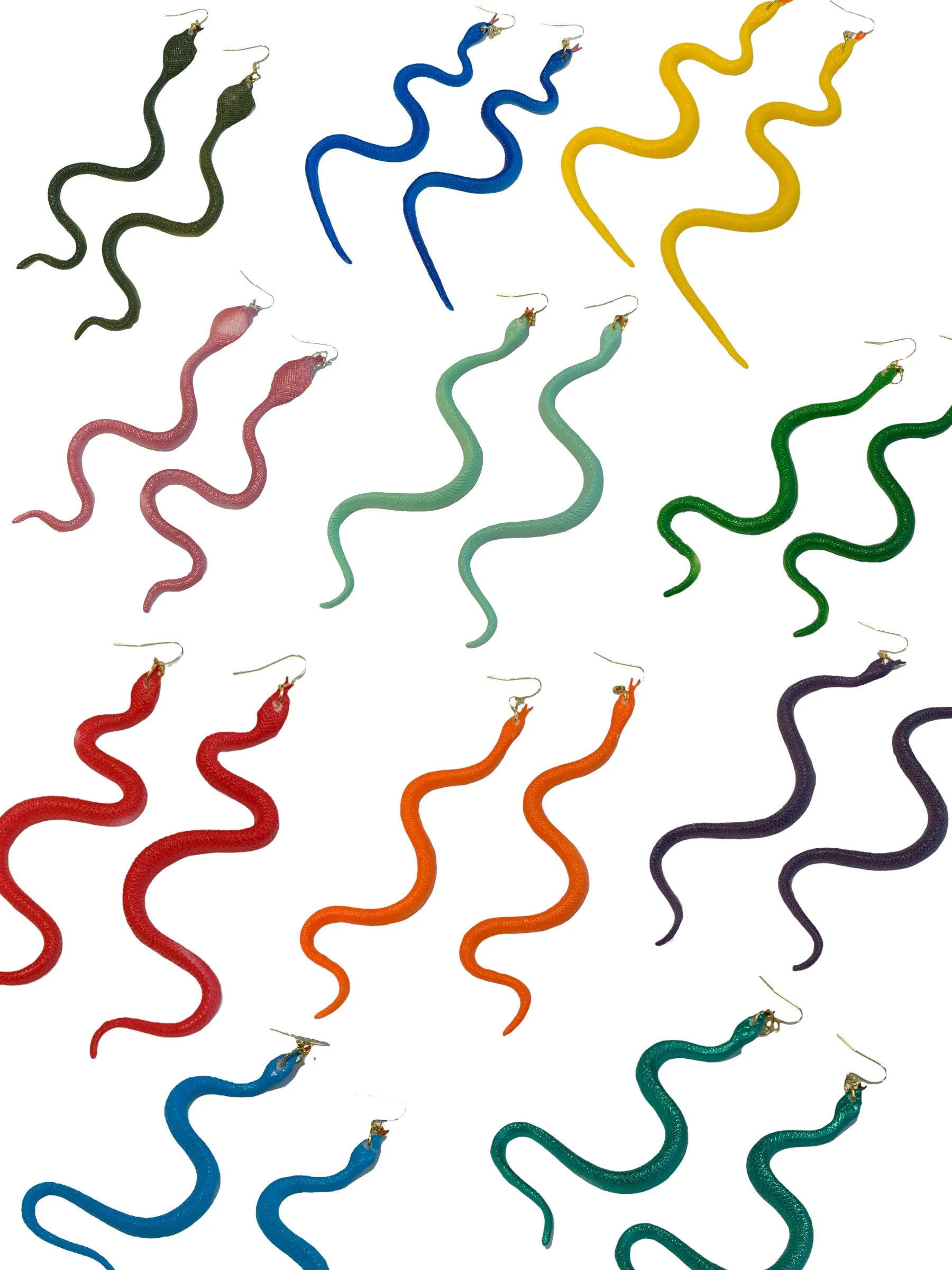 NZNZ Snake Earrings