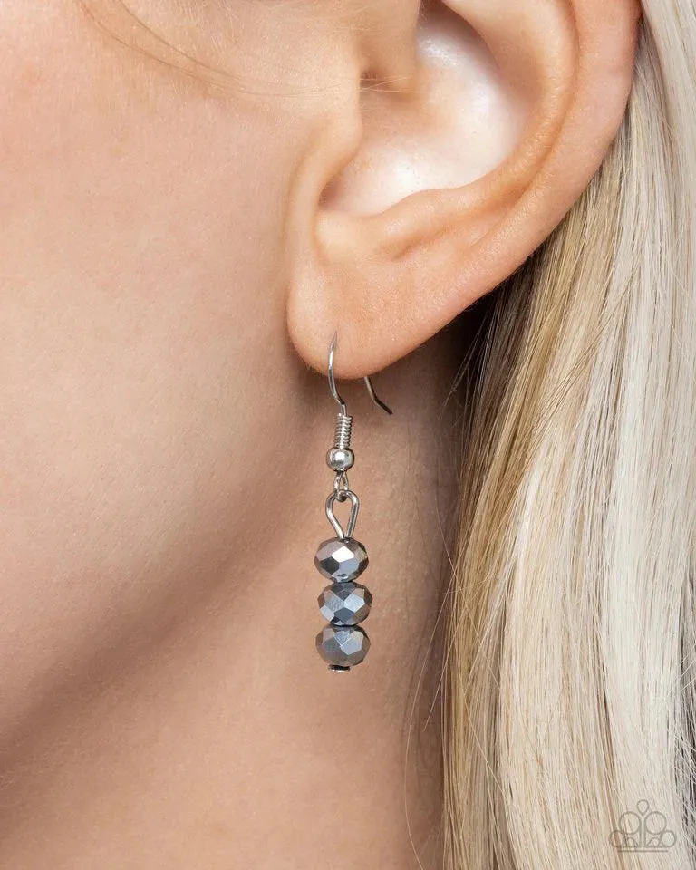 Paparazzi Flickering Fact - Silver Long Necklace
