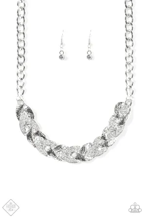 Paparazzi Necklace ~ Blind Side  - White