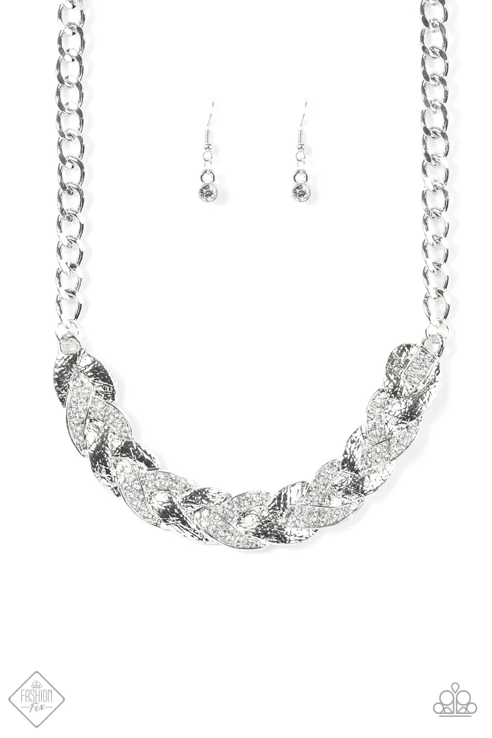 Paparazzi Necklace ~ Blind Side  - White