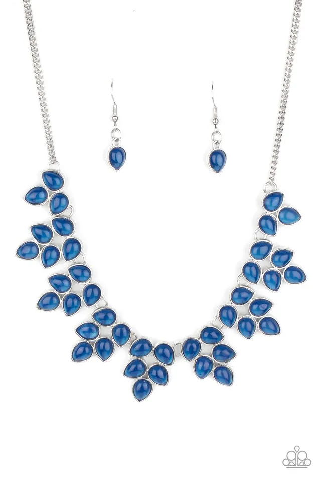 Paparazzi Necklace ~ Hidden Eden - Blue