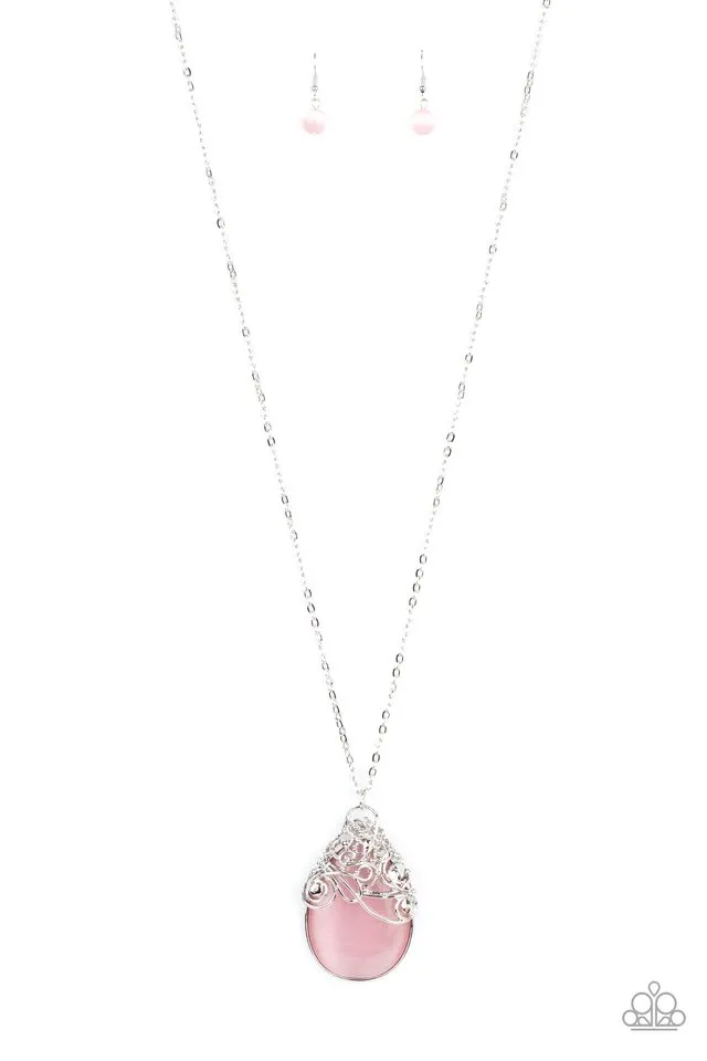 Paparazzi Necklace ~ Tangled Gardens - Pink