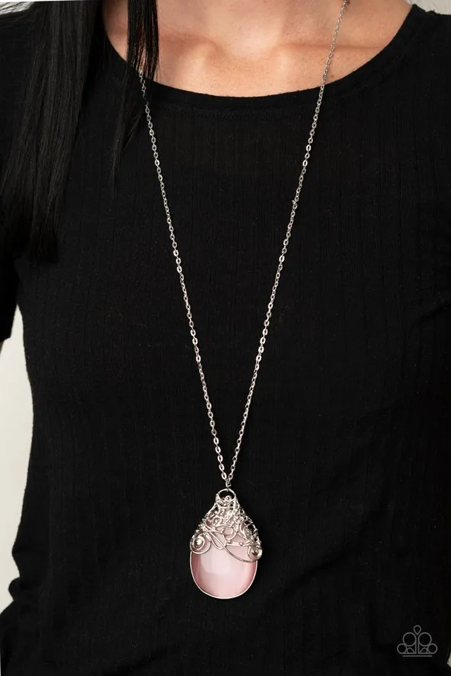 Paparazzi Necklace ~ Tangled Gardens - Pink