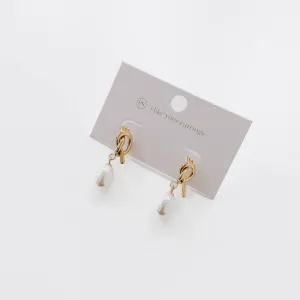 Pearl Drop Earrings Nontarnish