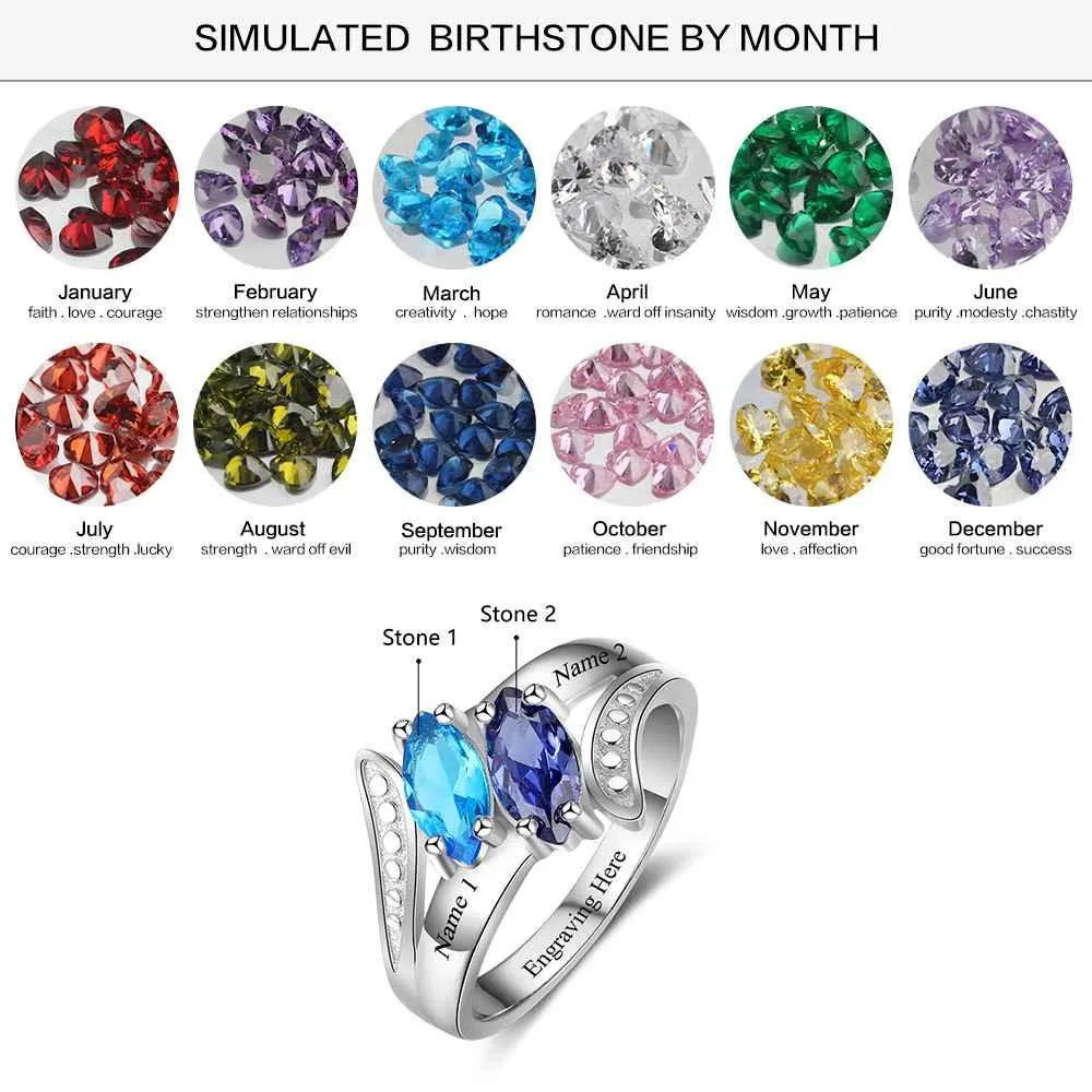 Personalized 925 Sterling Silver Promise Ring