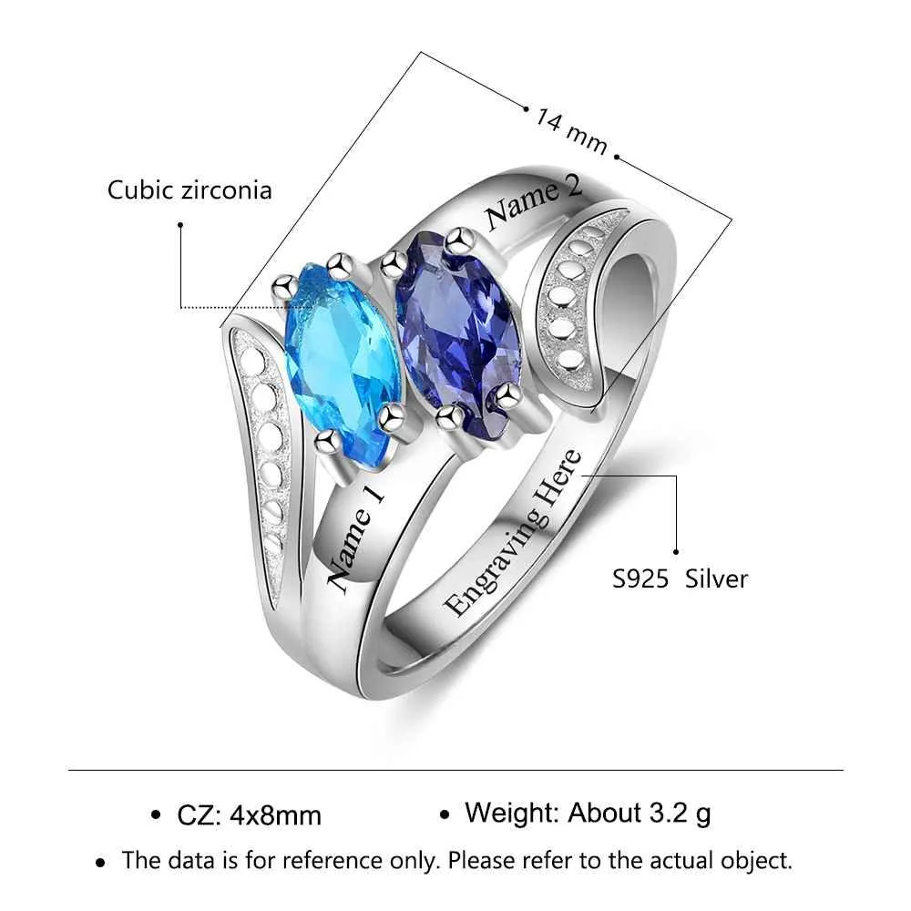 Personalized 925 Sterling Silver Promise Ring
