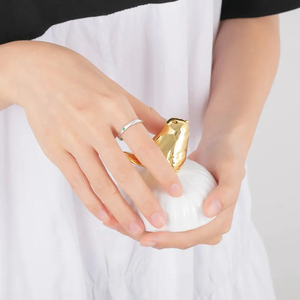 Personalized Birth Stone and Name Ring