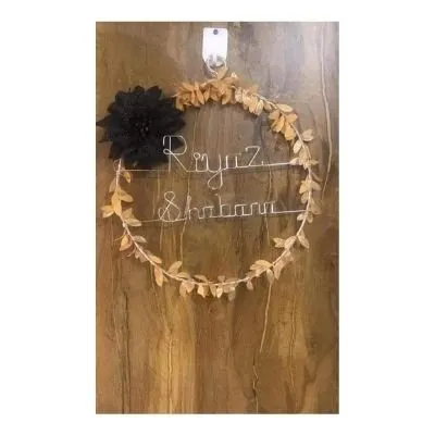 Personalized Floral Rings With Fairy Light - Personalized Wreaths