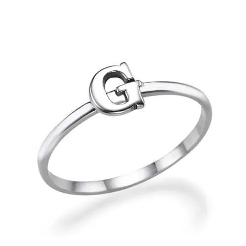 Personalized Letter Ring
