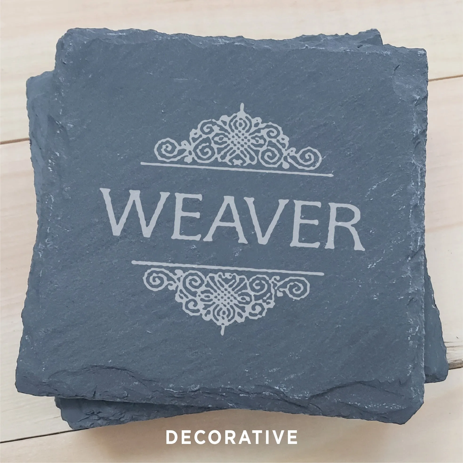 Personalized Slate Coasters (4-pack)