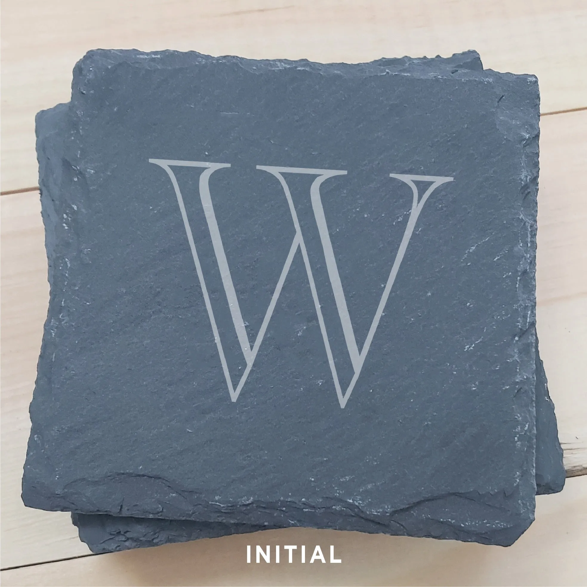 Personalized Slate Coasters (4-pack)