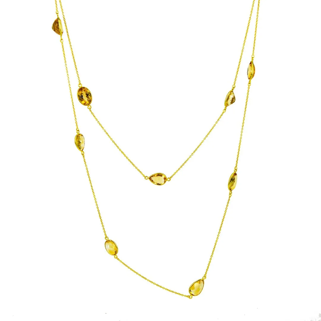 Pietra Necklace Citrine