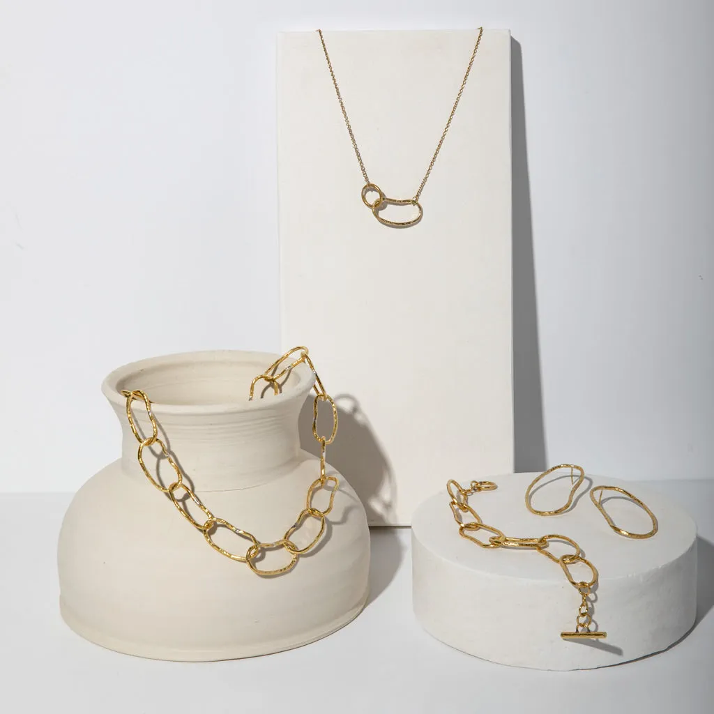 Pool Link Bracelet - Brass