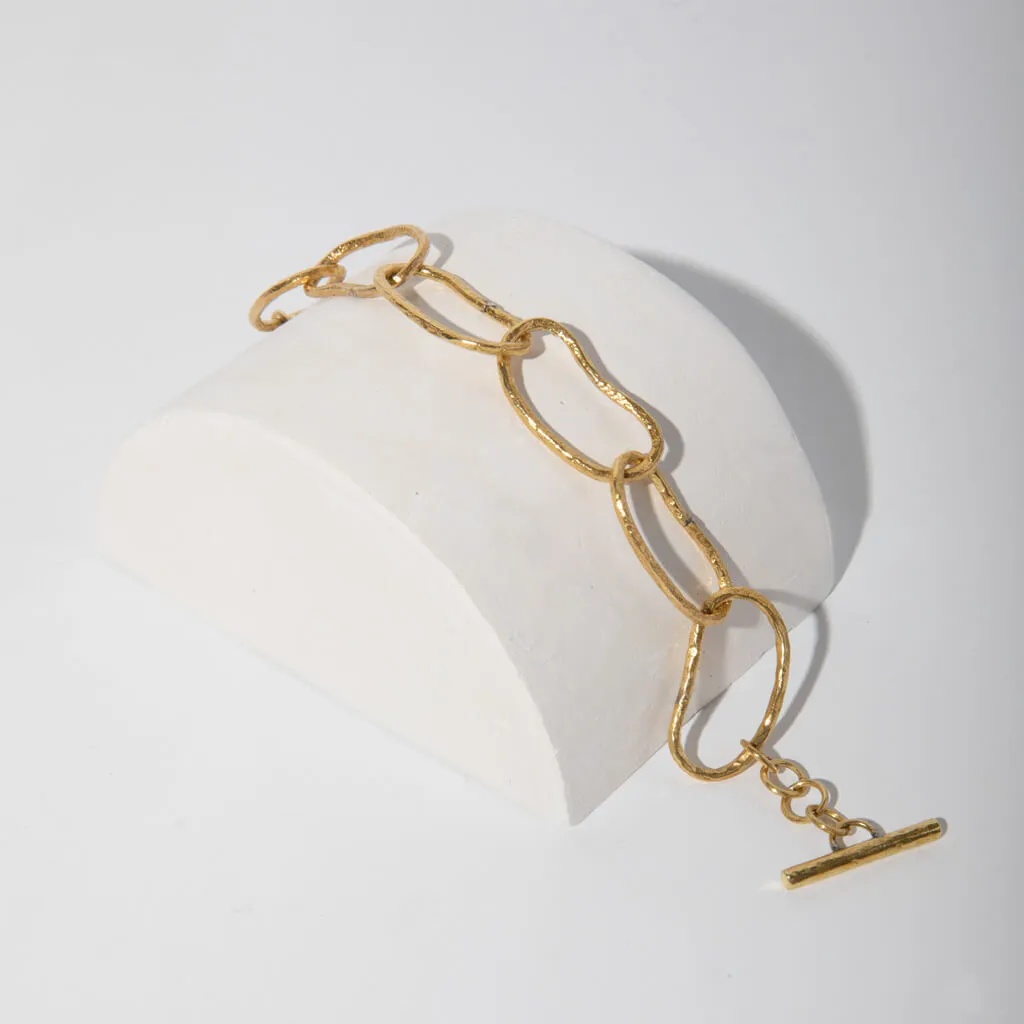 Pool Link Bracelet - Brass