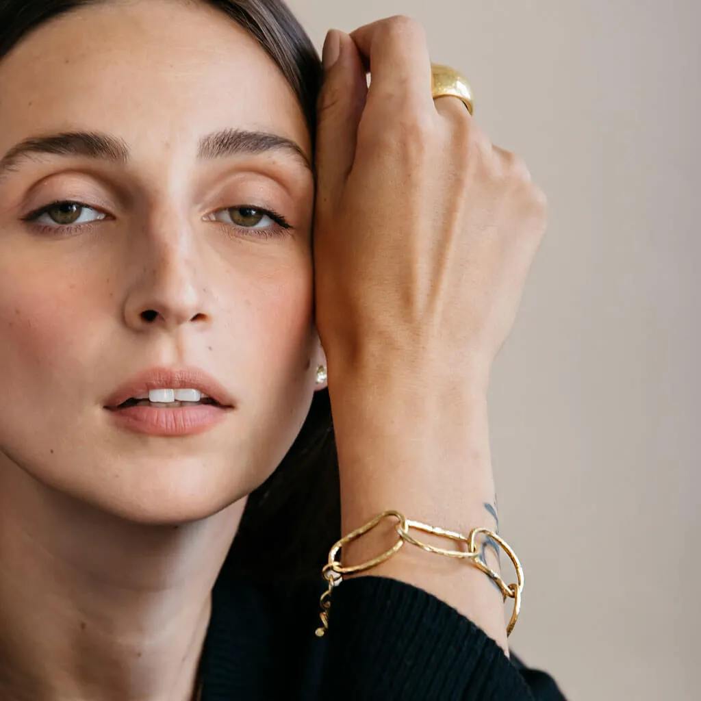 Pool Link Bracelet - Brass