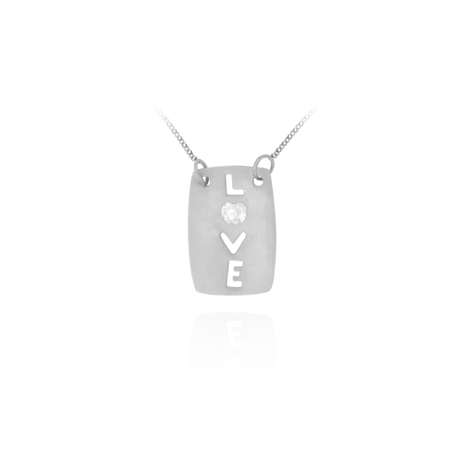 Rectangular LOVE Pendant