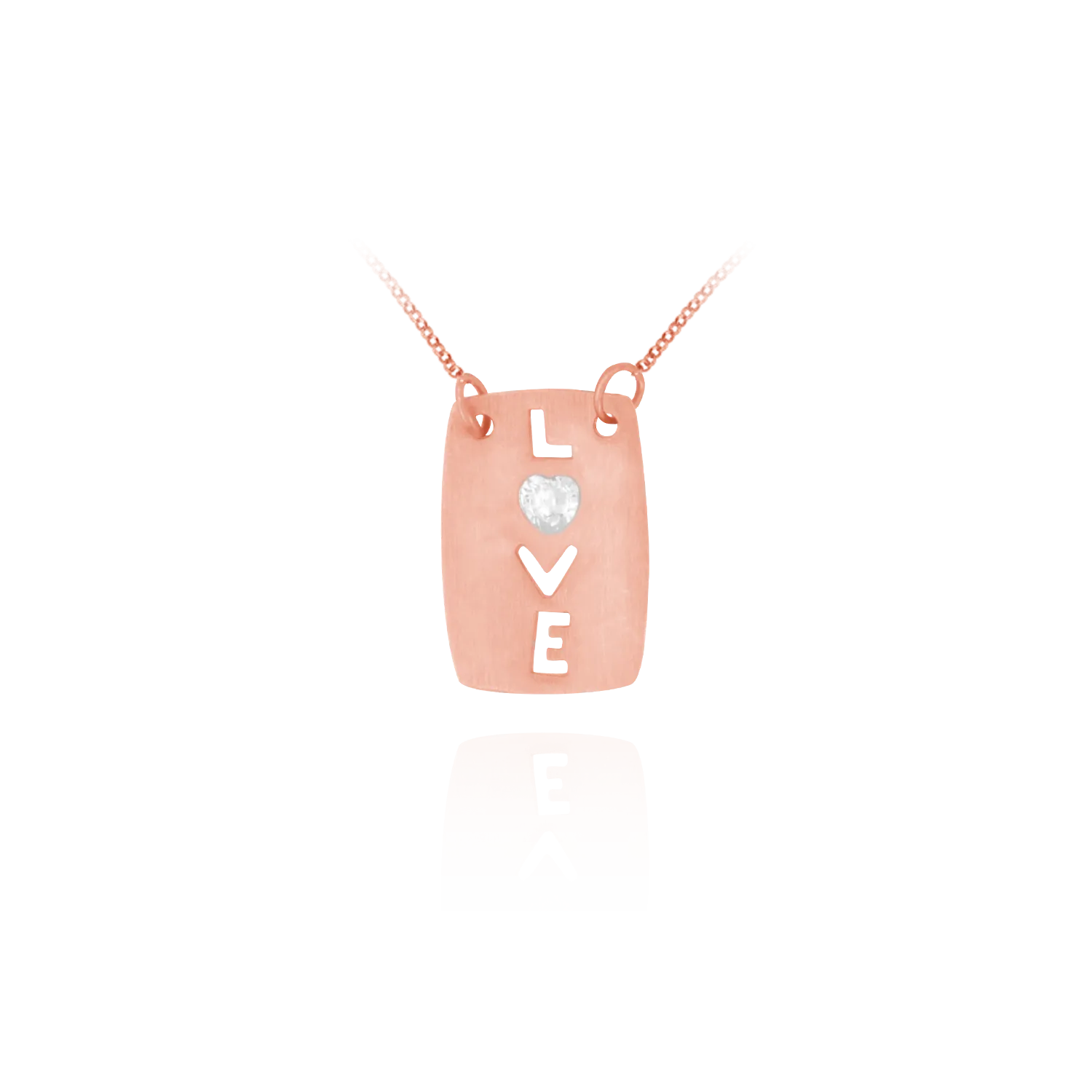 Rectangular LOVE Pendant