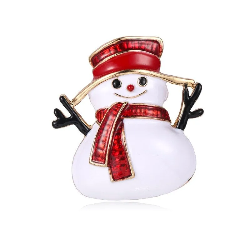 Rhinestone Embellished Holiday Galore Christmas Brooch Pins