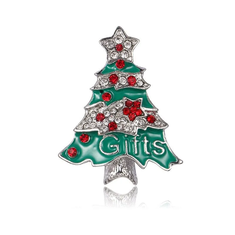 Rhinestone Embellished Holiday Galore Christmas Brooch Pins
