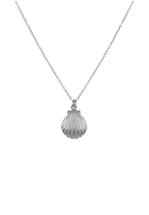 Scallop Mini Shell Necklace Silver