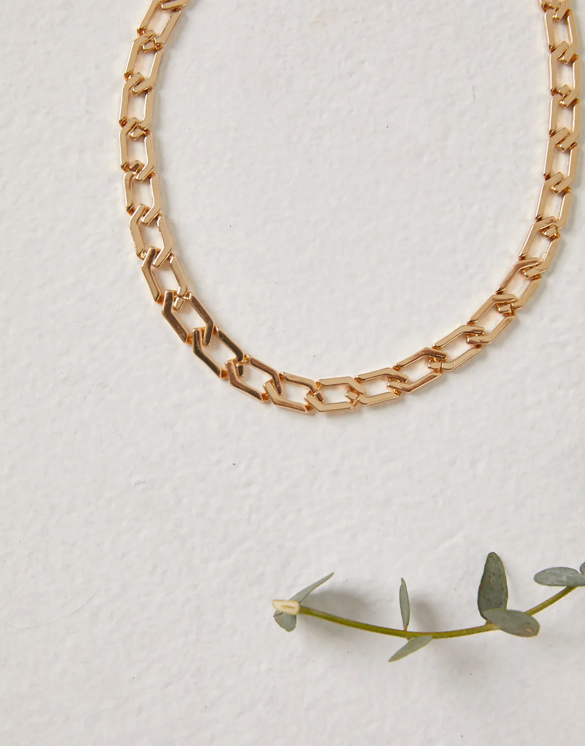 Short Curb Chain Necklace