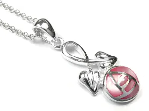 Silver Pendant - Mackintosh Rose