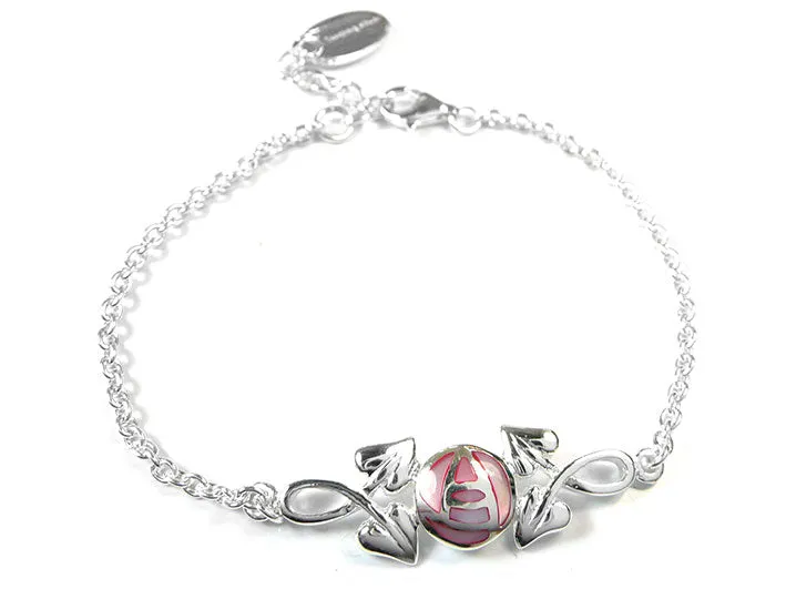Silver Pendant - Mackintosh Rose