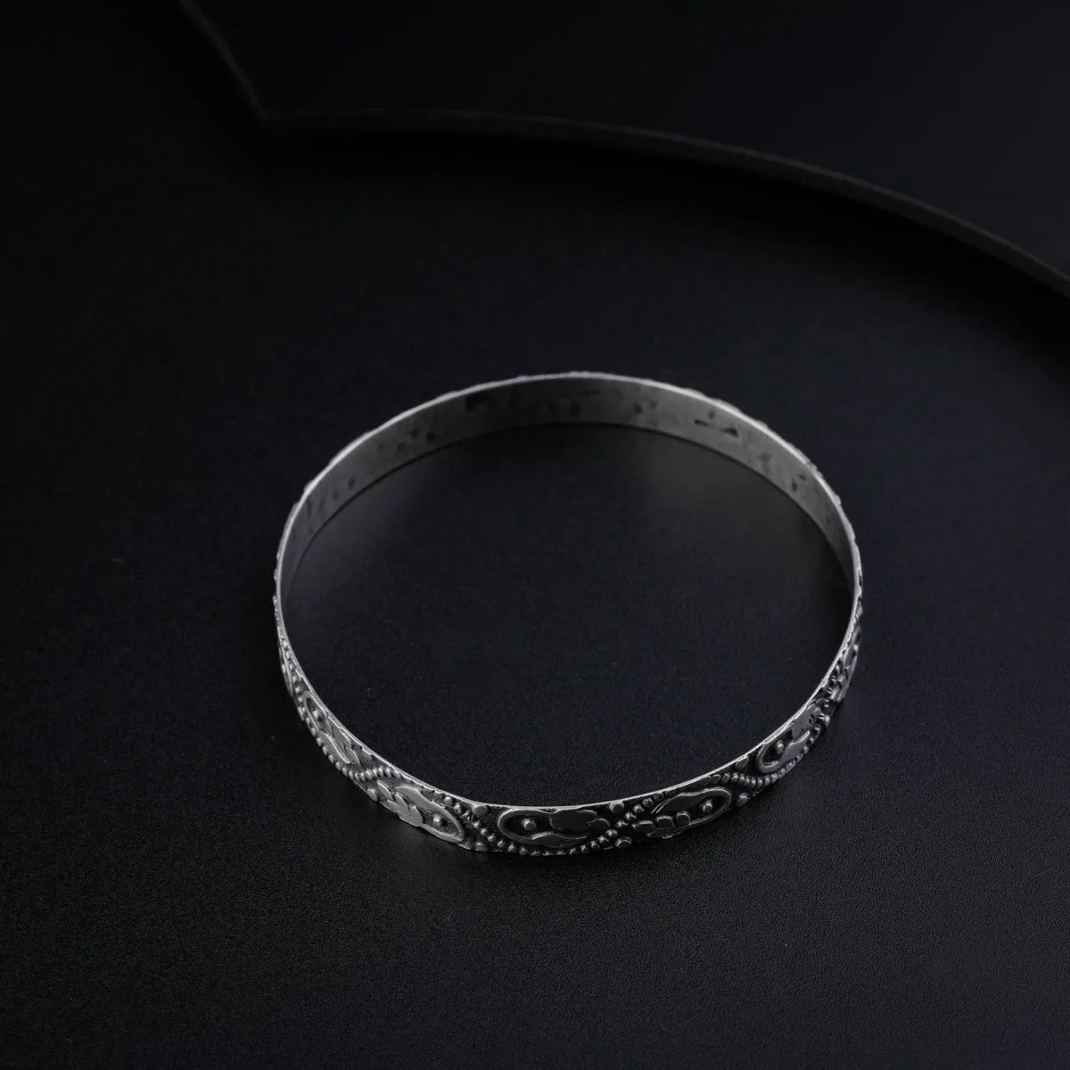 Silver Single Nakshi Bangle