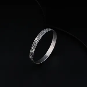 Silver Single Nakshi Bangle