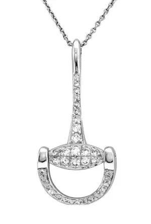 Snaffle Bit Silver Necklace
