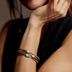 Snake Bangle Brass