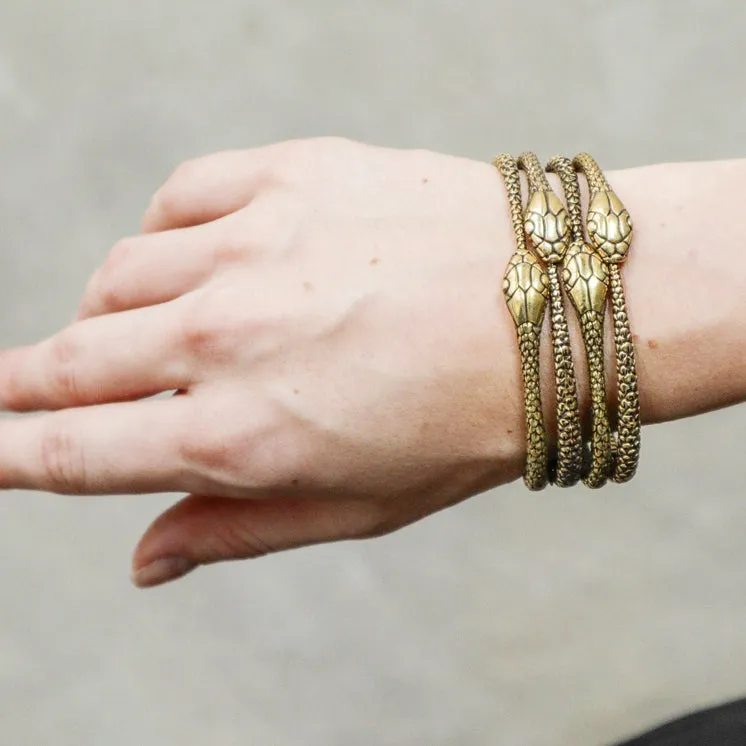 Snake Bangle Brass