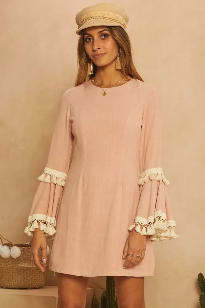 Speaking In Bodies Dress Blush