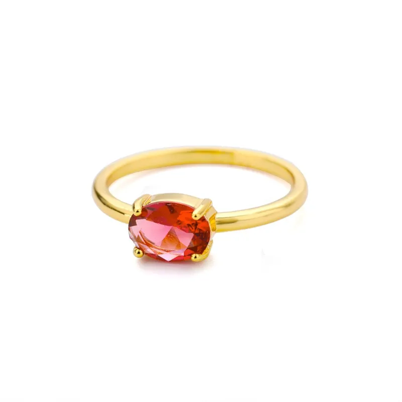 Stackable Minimalist Birthstone Rings