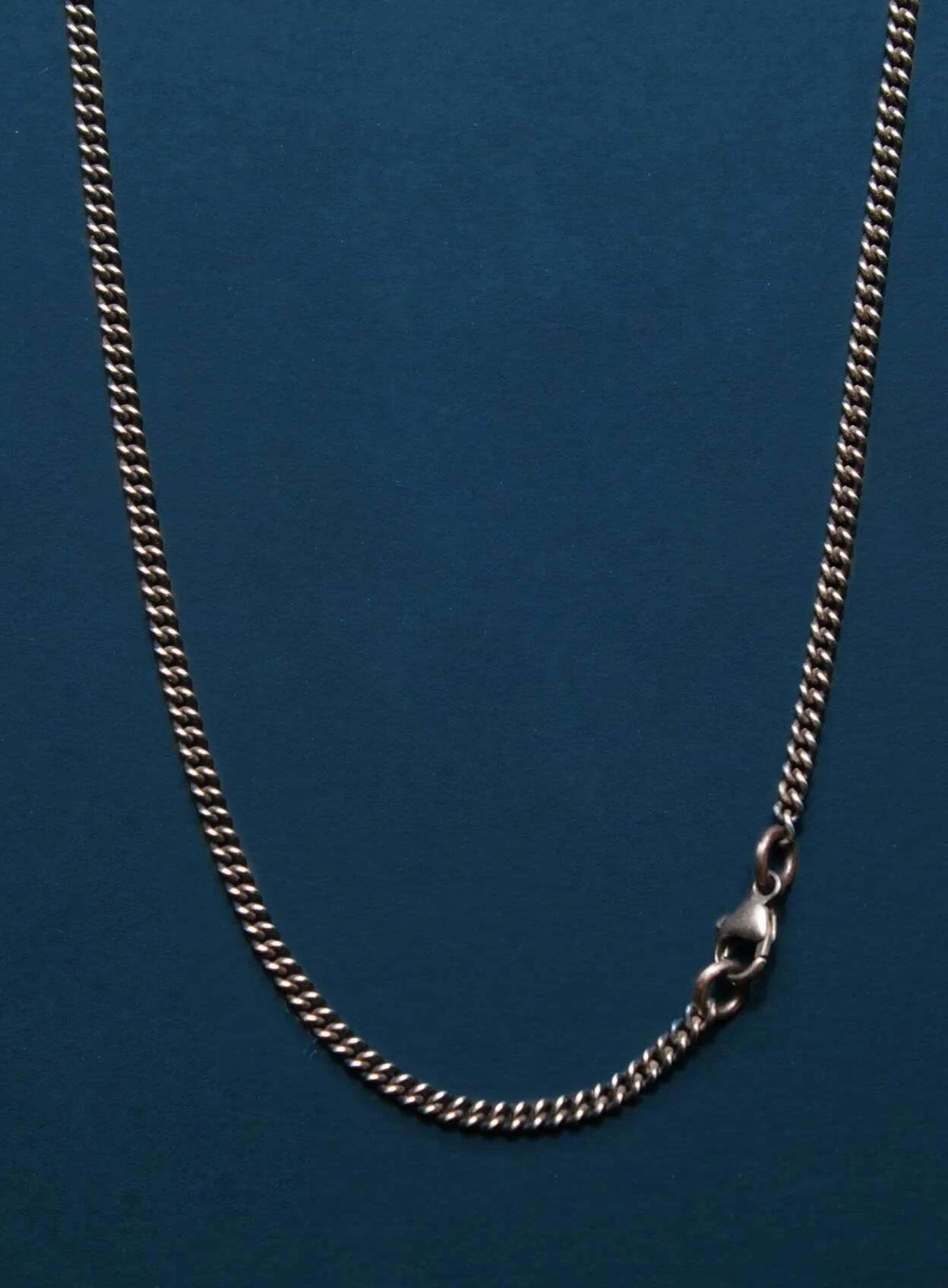 Sterling Silver and Brass Rings Necklace for Men
