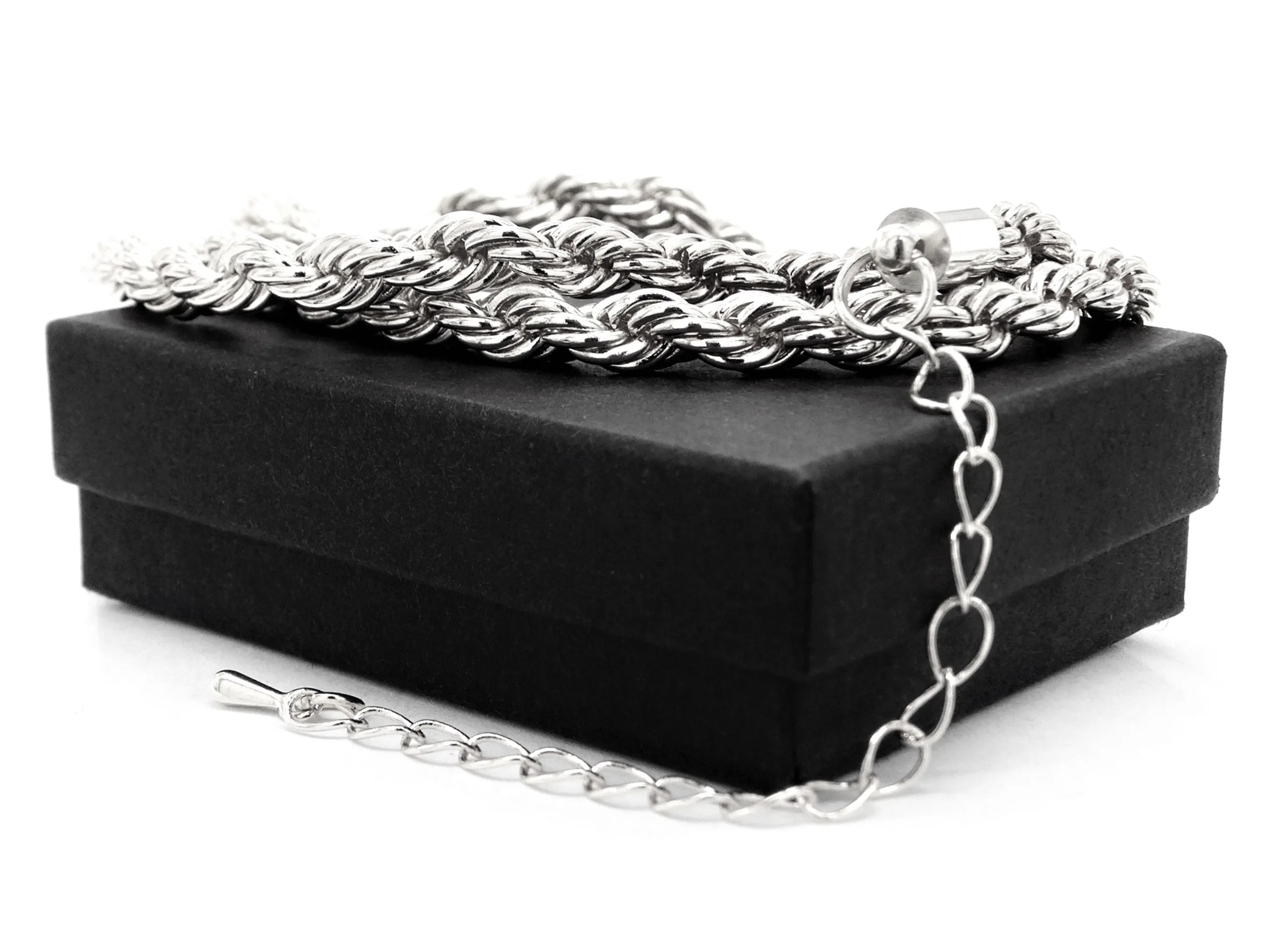 Sterling Silver Thick Rope Necklace