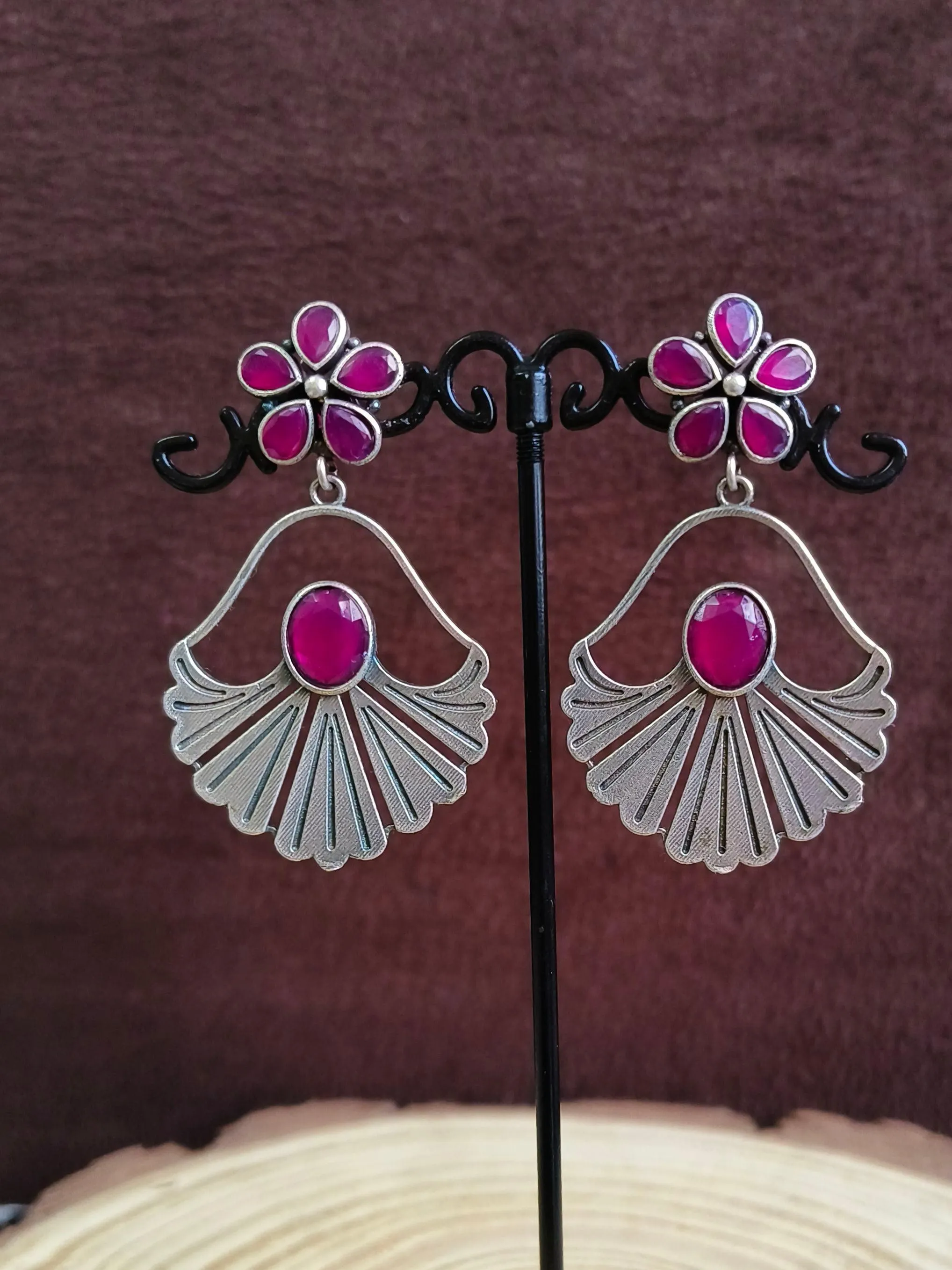 Stone Studded Dangler Earrings | Sarichka