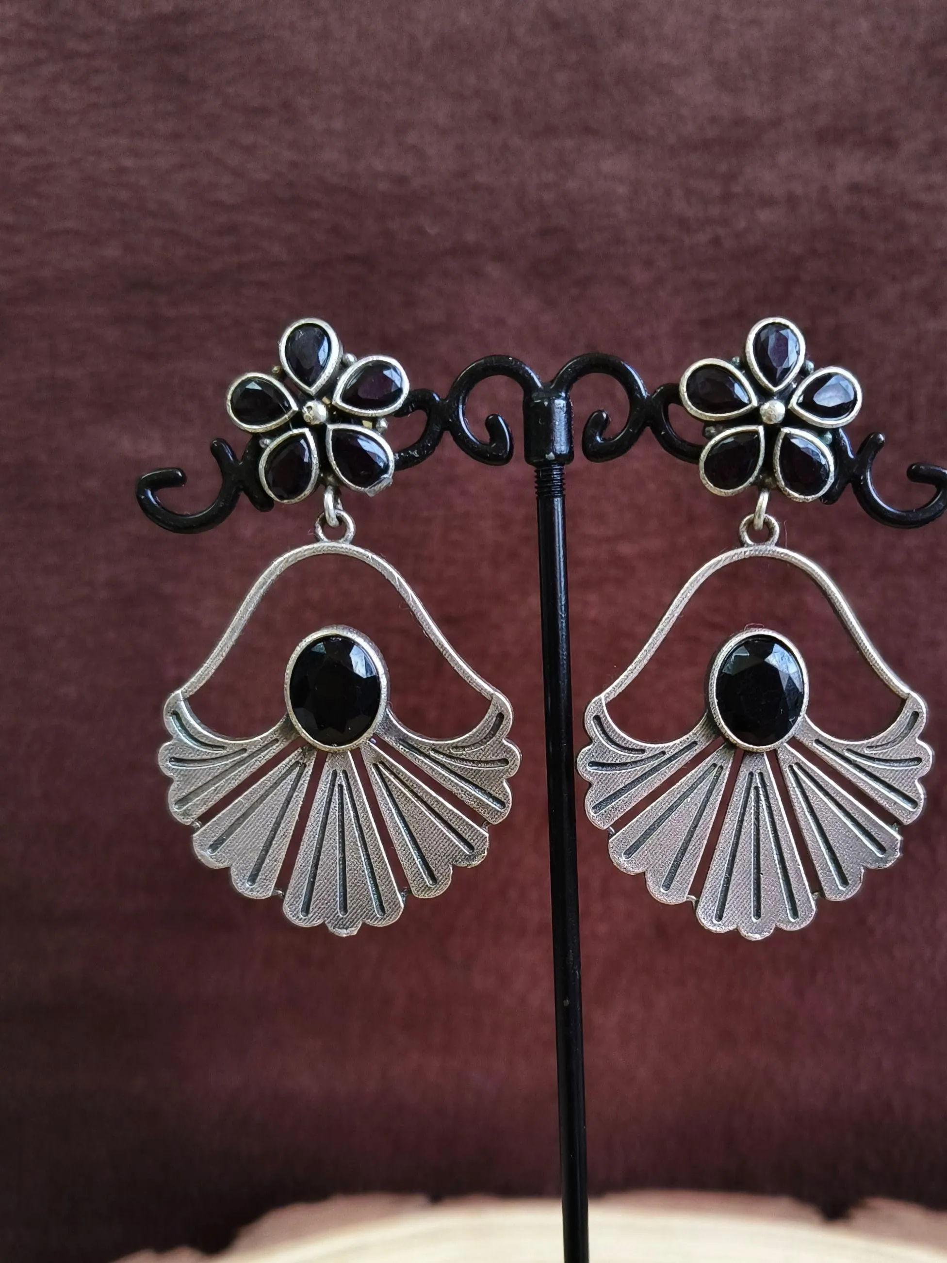 Stone Studded Dangler Earrings | Sarichka