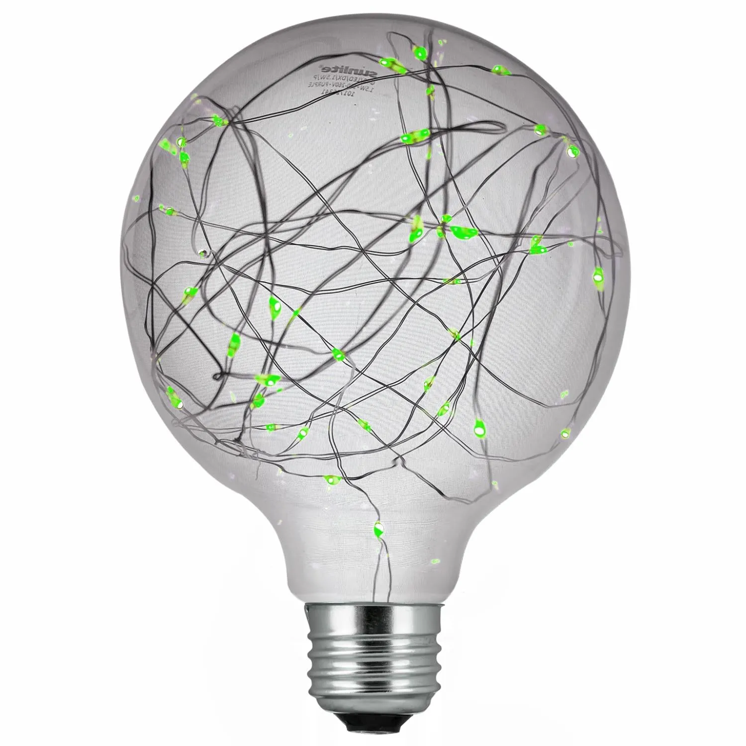Sunlite  81187-SU - G40/LED/DX/1.5W/G G40 Globe String Decorative Light Bulb, Green