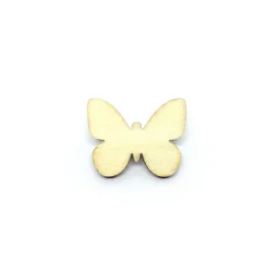 Sweet Butterfly Wooden Brooch Pin