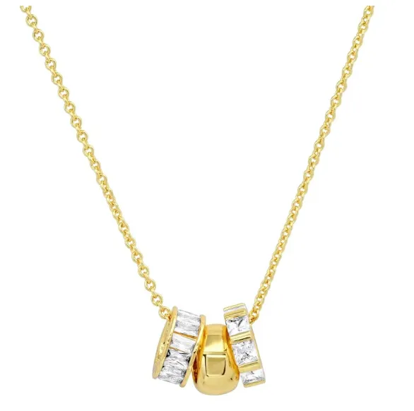 Tai Gold simple chain necklace with rondells