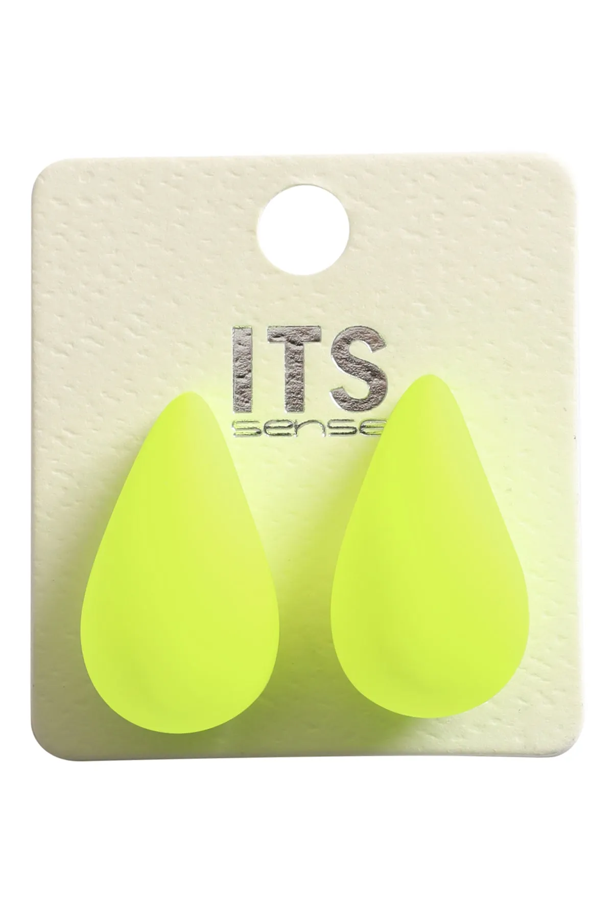 TEARDROP SHAPE ACRYLIC STUD EARRINGS