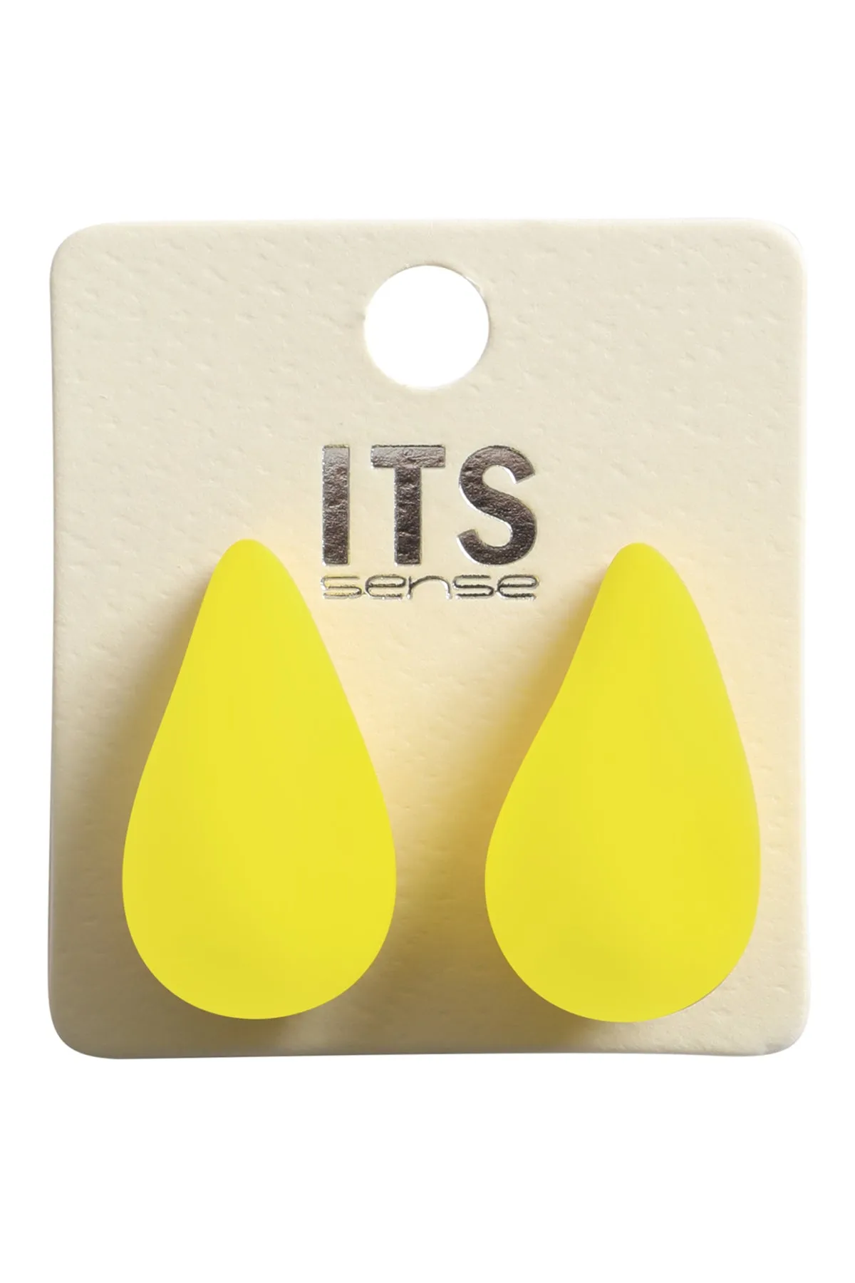 TEARDROP SHAPE ACRYLIC STUD EARRINGS