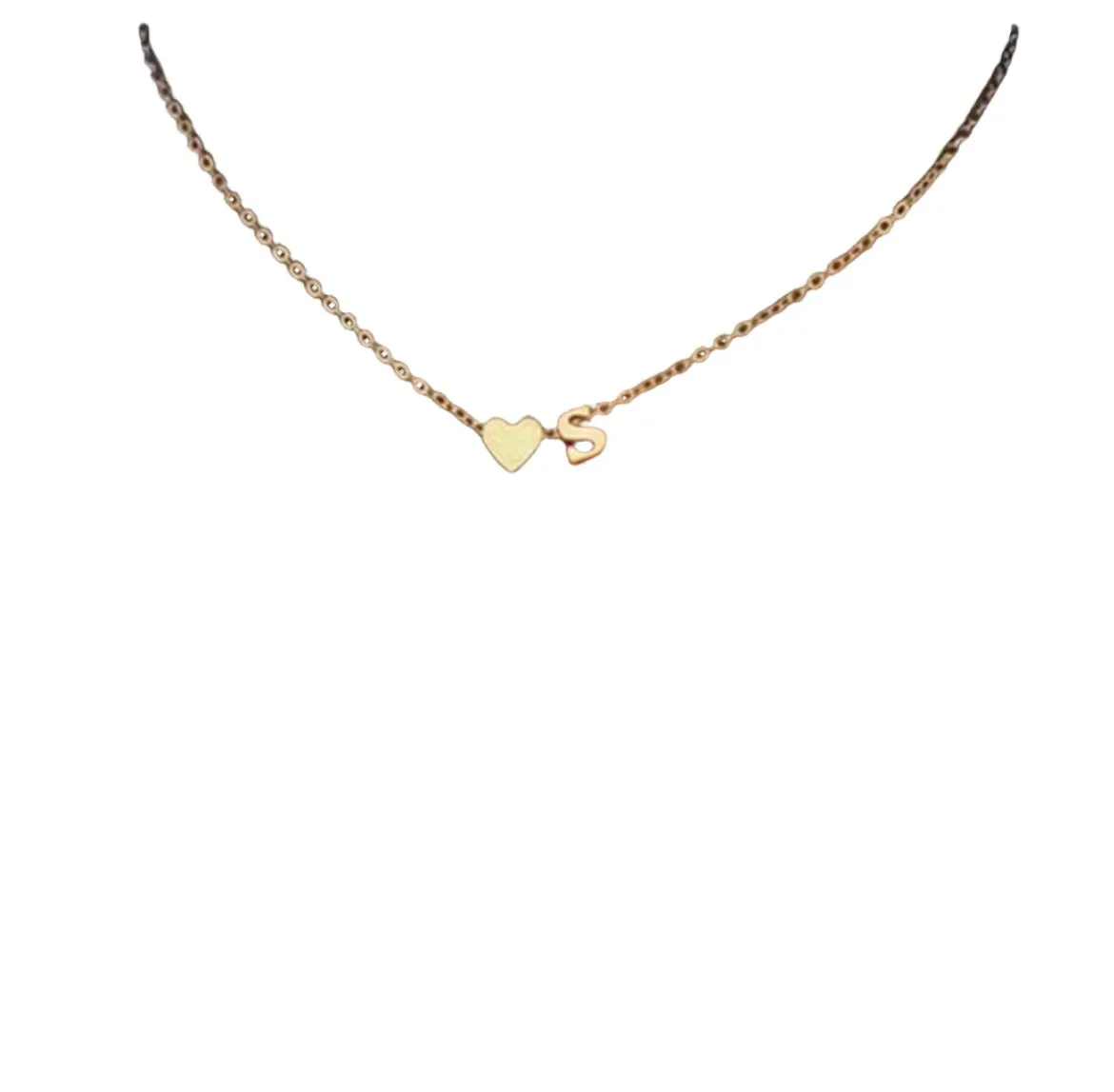 ternal Affinity: Heart Letter Initial Pendant
