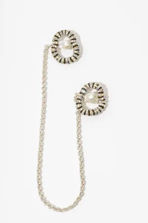 The Paris Zebra Chained Brooch