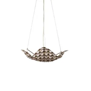 Tiara  Ceiling Lamp - 4 Bulbs Color Honey Transparent Pins