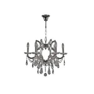 Tiara Chandelier - 6 Bulbs - Chrome