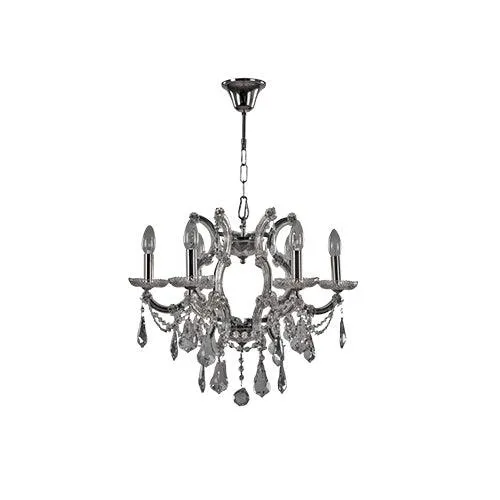 Tiara Chandelier - 6 Bulbs - Chrome