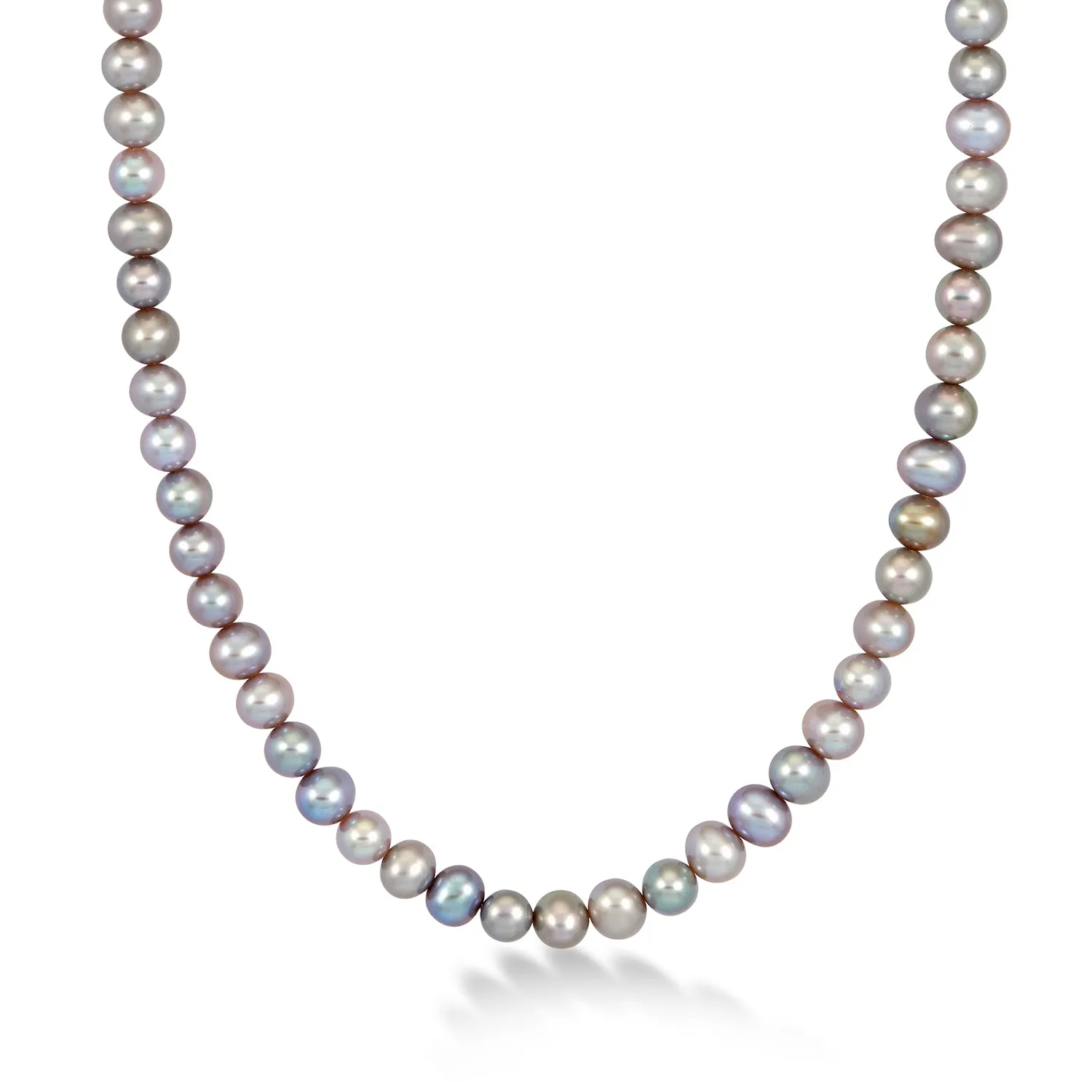 Timeless Dove Grey Freshwater Pearl Necklace